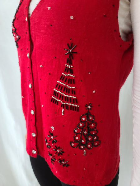 Christmas Trees Red Vest