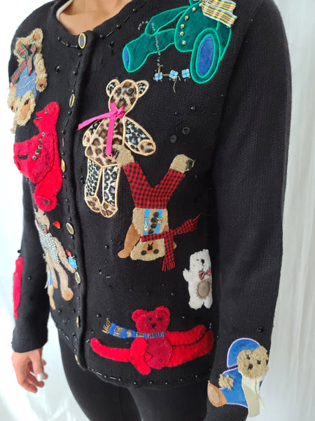 Teddy Bears Susan Bristol Vintage Sweater