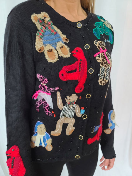 Teddy Bears Susan Bristol Vintage Sweater