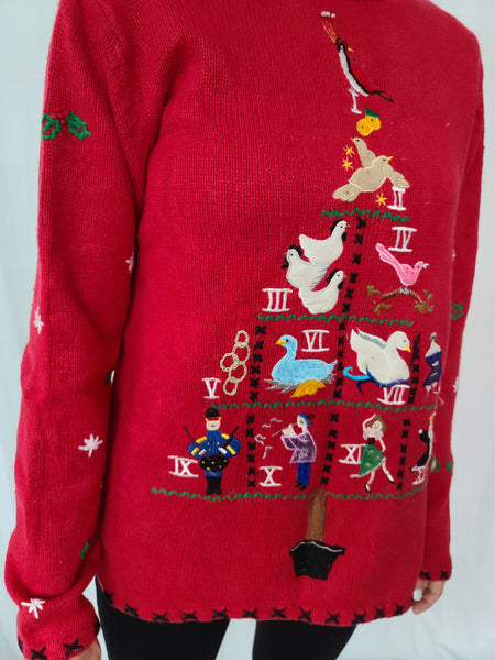 Twelve days of Christmas Tree Turtleneck Sweater