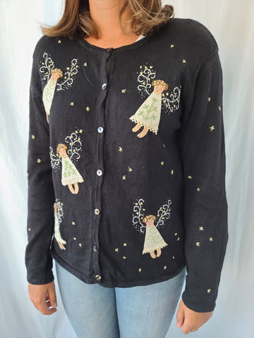 Angels and Stars button up Sweater