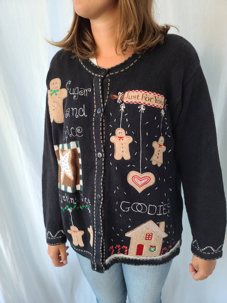 Sugar and Spice and Everything Nice Button Sweater