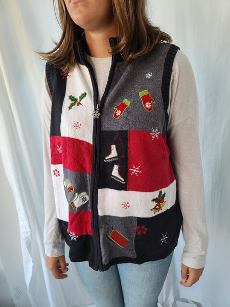 Breckenridge Zipper Christmas Vest