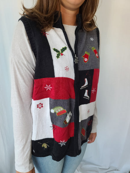 Breckenridge Zipper Christmas Vest