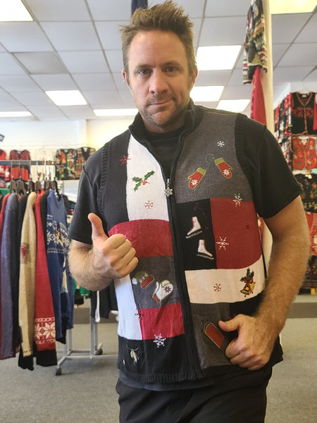 Breckenridge Zipper Christmas Vest