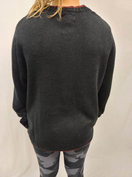 Cardinals on Holly Zipper Sweater