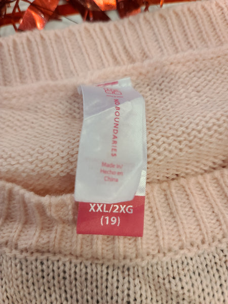 Meowy Christmas Pink Pullover Sweater