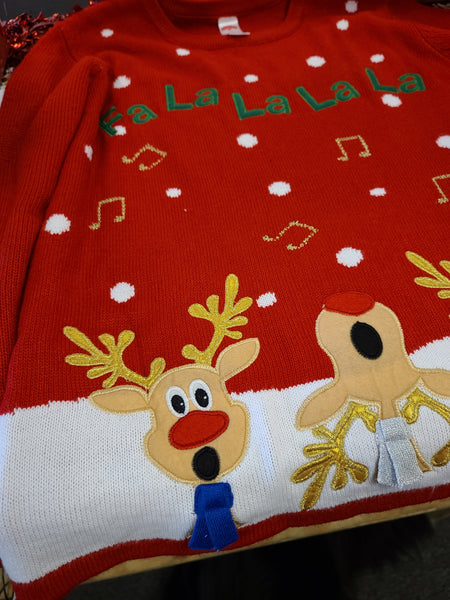 Fa la la la la Reindeer Pullover Sweater