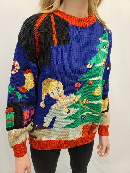 Rare! 1988 Hand Knit Grand Heritage Berek Sweater