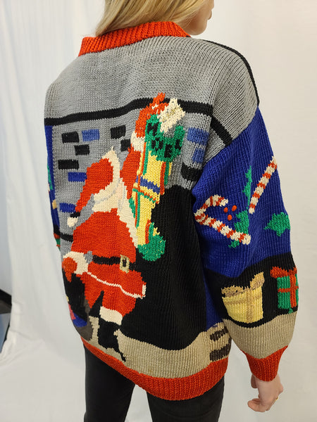 Rare! 1988 Hand Knit Grand Heritage Berek Sweater