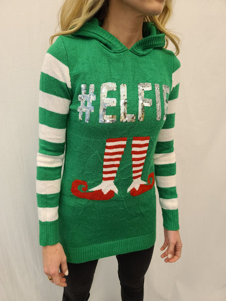 #Elfie Pullover Hoodie Sweater