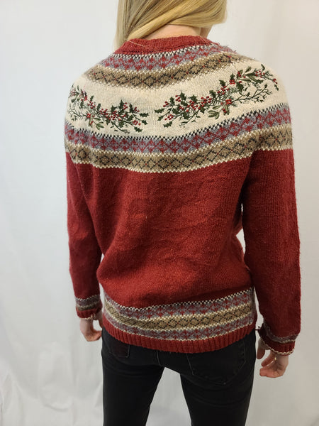 Croft and Barrow Holly Zipper Sweater