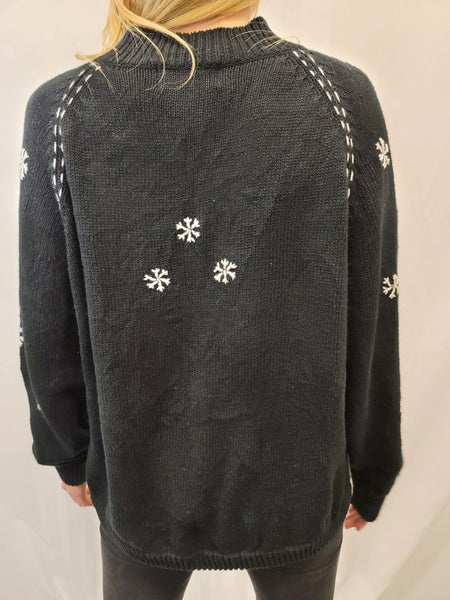 Cardinals in the trees quarter zip sweater