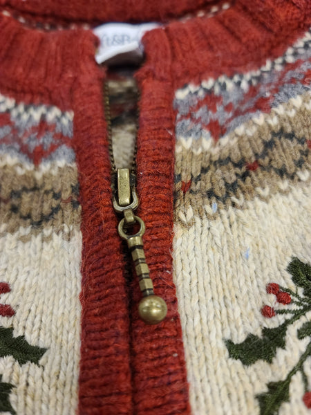 Croft and Barrow Holly Zipper Sweater