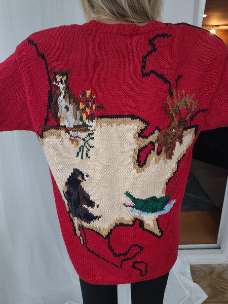 Rare Rare Rare National Wildlife Collection Eagle's Eye Hand Knit Sweater