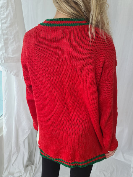 Rare Vintage 1992 Cat Christmas Sweater