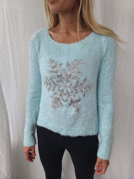 Soft Snowflake Winter Sweater