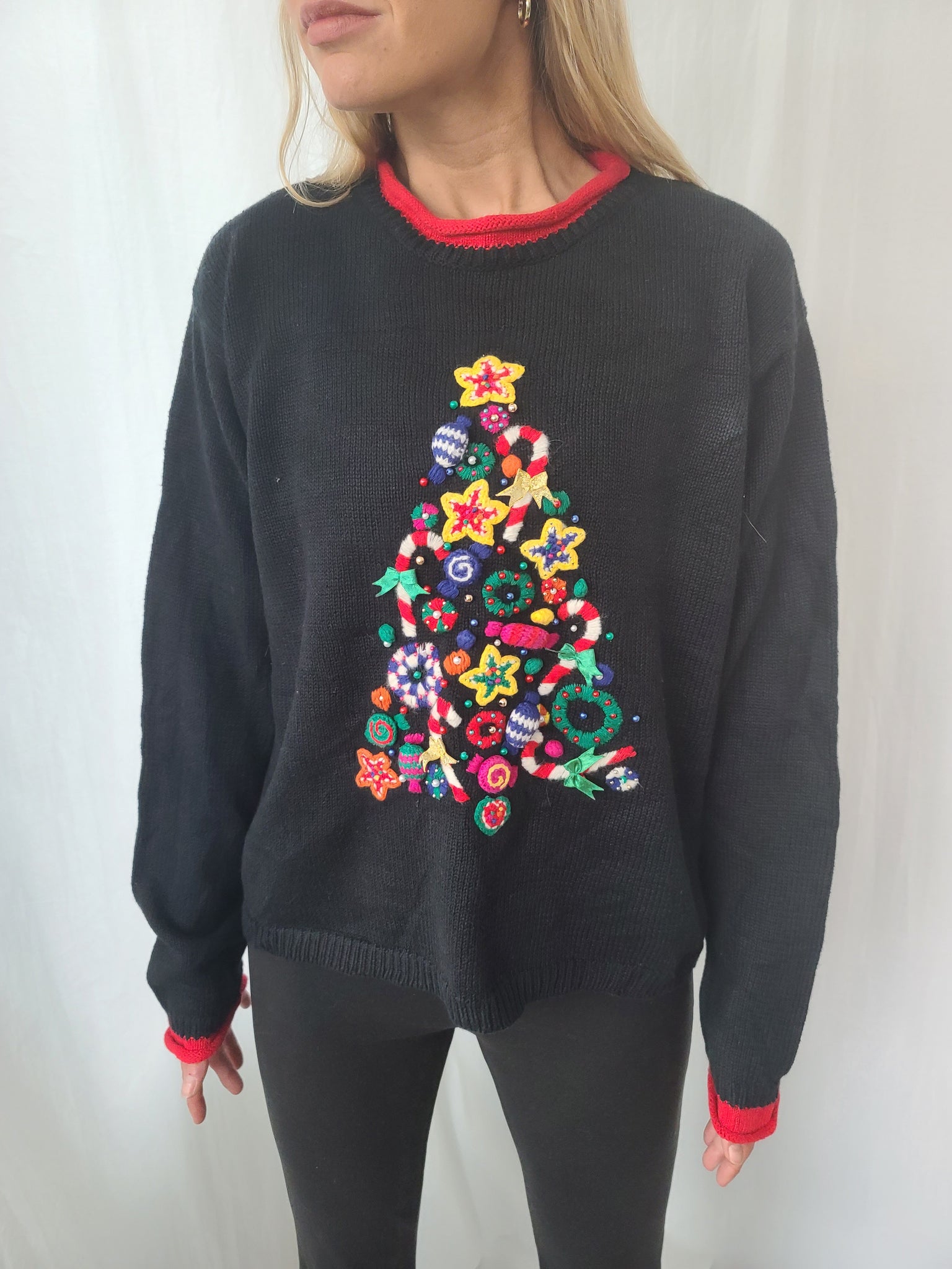 Vintage Christmas Tree Sweater