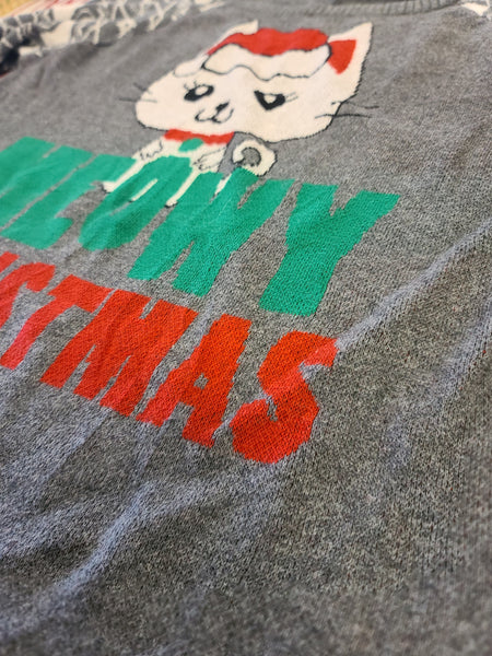Meowy Christmas Cat Sweater