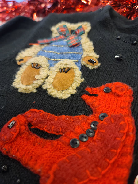 Teddy Bears Susan Bristol Vintage Sweater