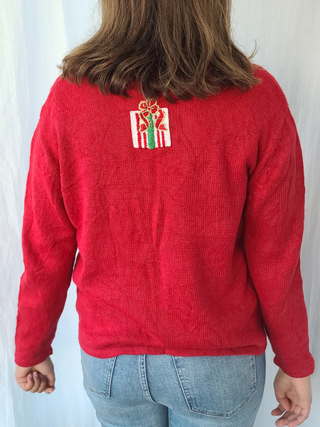 2003 Vintage Stacks of Christmas Presents Christmas Sweater