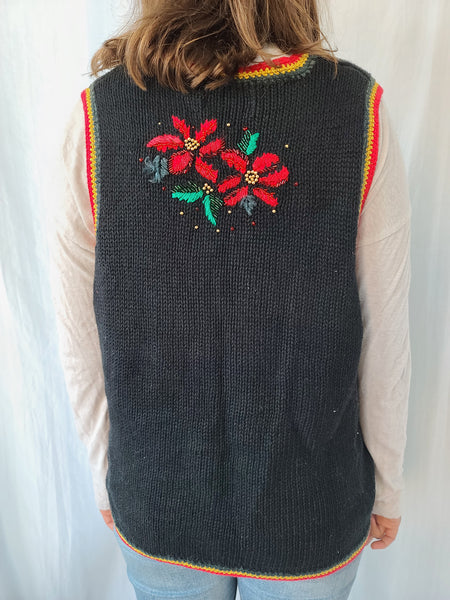 Poinsettia Vintage old school real deal Vest