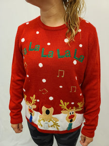 Fa la la la la Reindeer Pullover Sweater