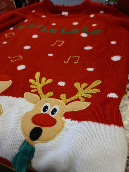 Fa la la la la Reindeer Pullover Sweater