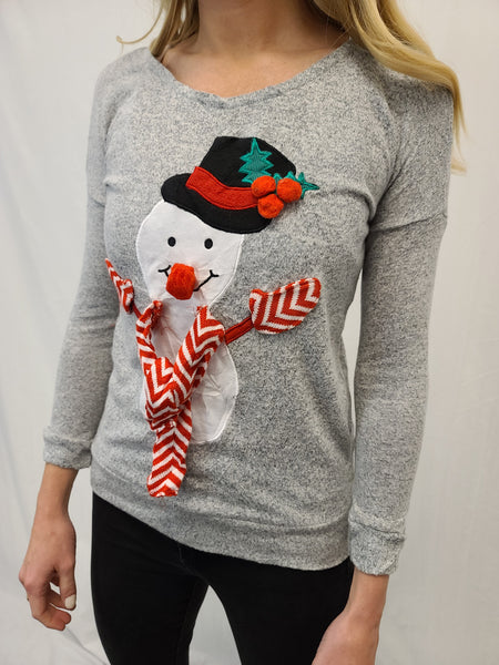Lightweight snowman Pullover Sweater