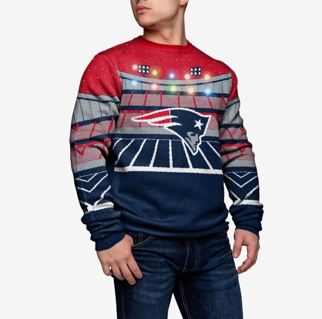 New England Patriots Light-up Bluetooth Sweater – The Sweater Emporium