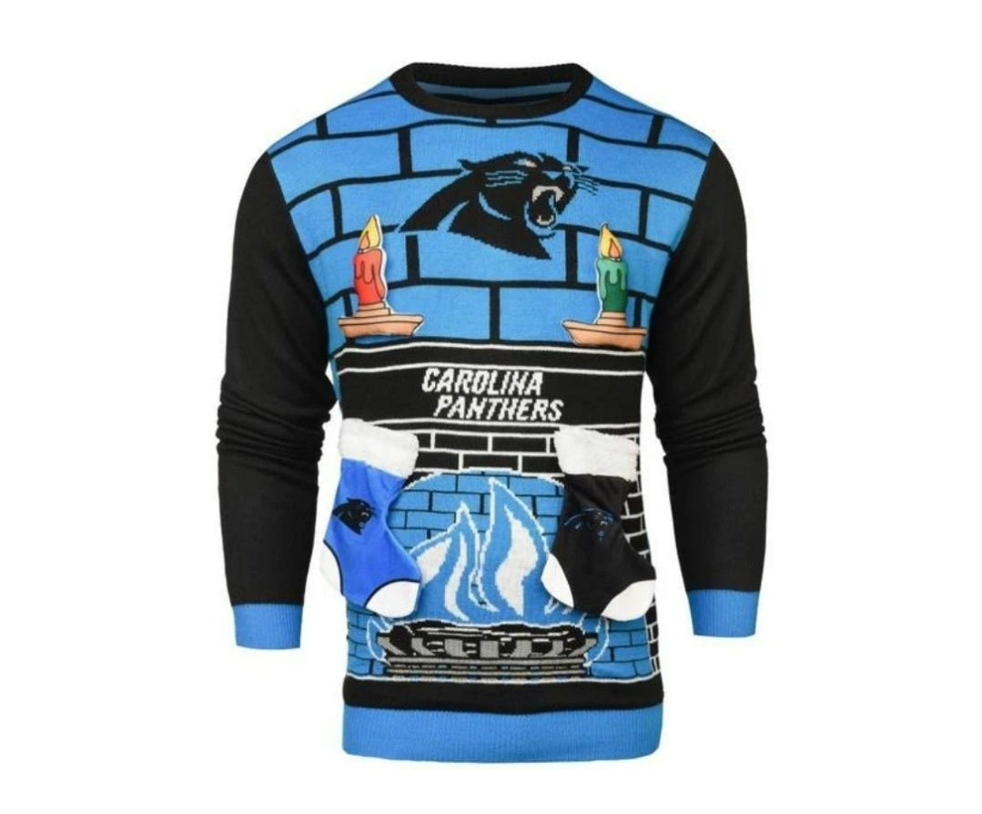 Carolina Panthers Fireplace Sweater