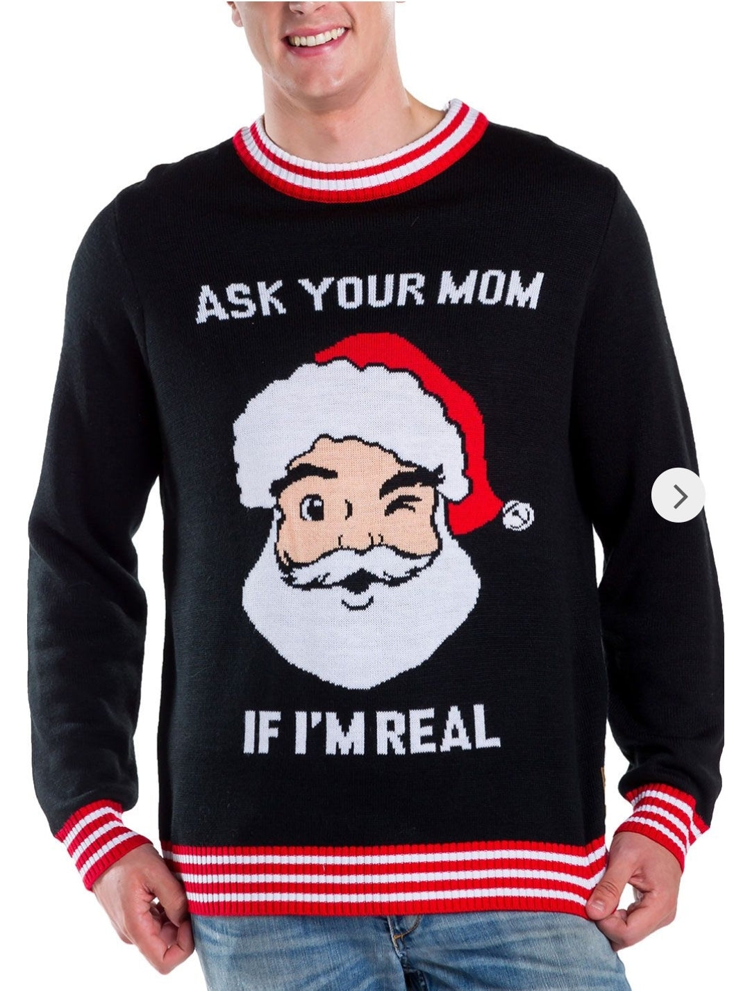 Tipsy Elves Men's Ask Your Mom Sweater