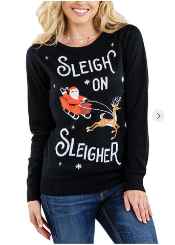 Tipsy Elves Women's Sleigh on Sleigher Sweater